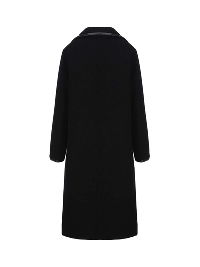 Shop Valentino Women's Black Other Materials Coat