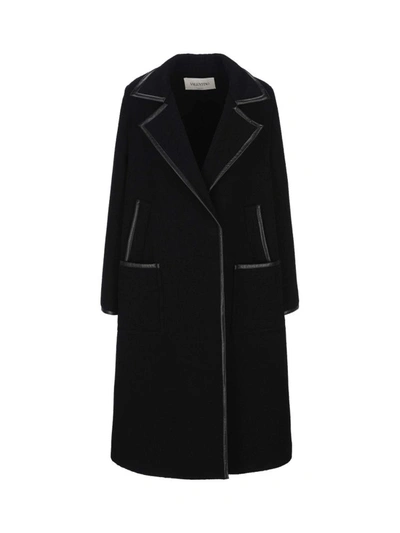 Shop Valentino Women's Black Other Materials Coat