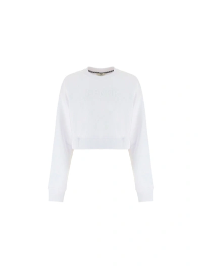 Shop Fendi Women's White Other Materials Sweatshirt