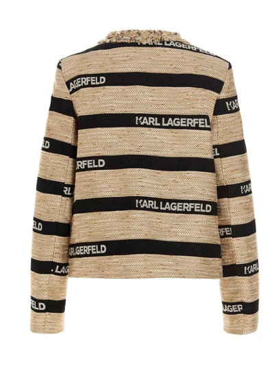 Shop Karl Lagerfeld Women's Multicolor Other Materials Jacket