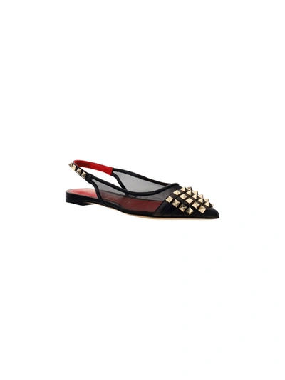 Shop Valentino Garavani Women's Black Other Materials Flats