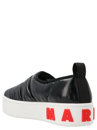 Shop Marni Men's Black Other Materials Sneakers