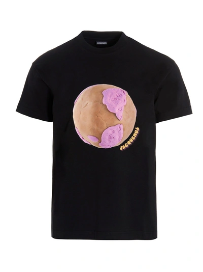 Shop Jacquemus Men's Black Other Materials T-shirt