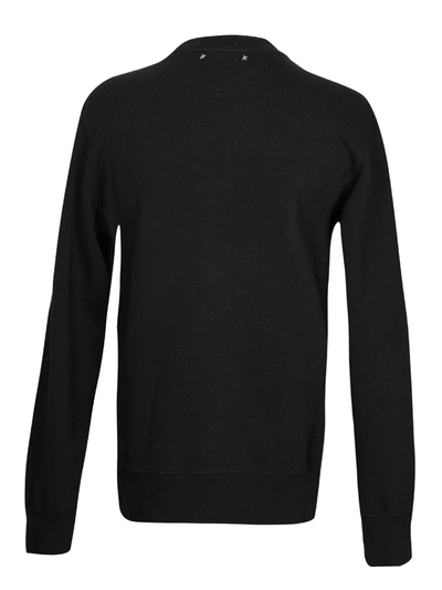 Shop Golden Goose Men's Black Cotton Sweatshirt