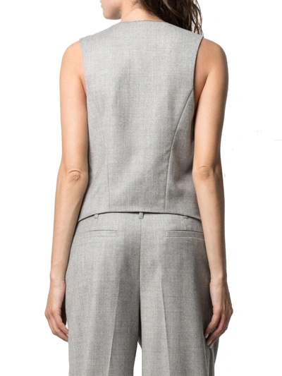 Shop Brunello Cucinelli Women's Grey Wool Vest