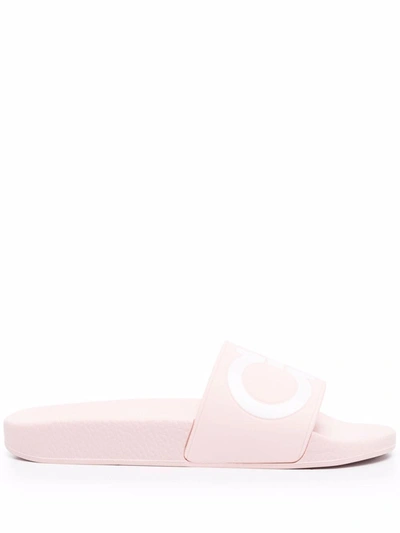 Shop Ferragamo Salvatore  Women's Pink Pvc Sandals