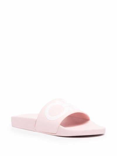 Shop Ferragamo Salvatore  Women's Pink Pvc Sandals