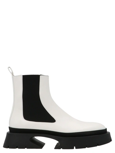 Shop Jil Sander Women's White Other Materials Ankle Boots
