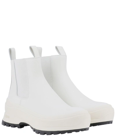 Shop Jil Sander Women's White Other Materials Boots
