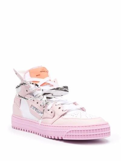 Shop Off-white Women's White Leather Hi Top Sneakers