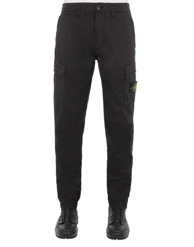 Shop Stone Island Men's Black Cotton Pants