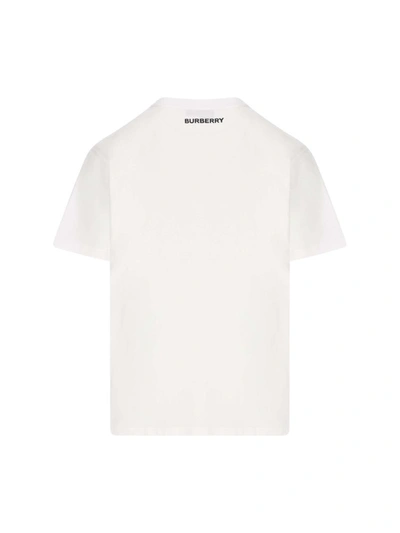 Shop Burberry Men's White Cotton T-shirt