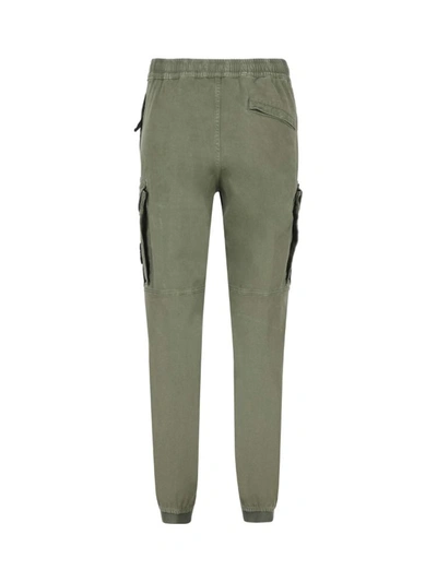 Shop Stone Island Men's Green Cotton Pants