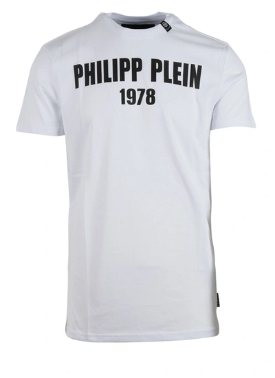 Philipp Plein Mens White Cotton T-shirt | ModeSens