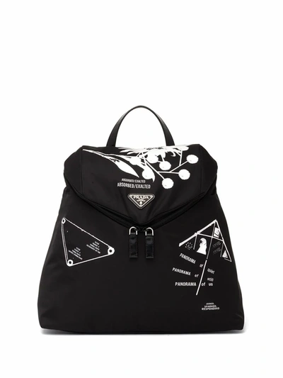Shop Prada Women's Black Polyamide Backpack