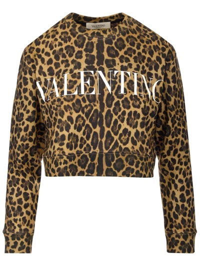 Shop Valentino Women's Multicolor Cotton Sweatshirt