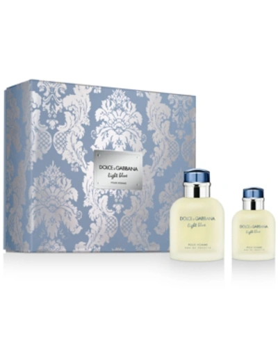 Shop Dolce & Gabbana Men's 2-pc. Light Blue Pour Homme Eau De Toilette Gift Set
