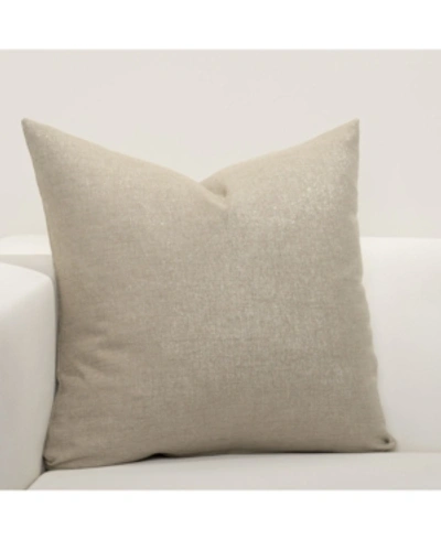 Shop F. Scott Fitzgerald F Scott Fitzgerald Winter Kiss Decorative Pillow, 26" X 26" In Light Beig