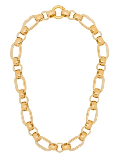 Shop Laura Lombardi Elena Chunky Chain Necklace In Gold