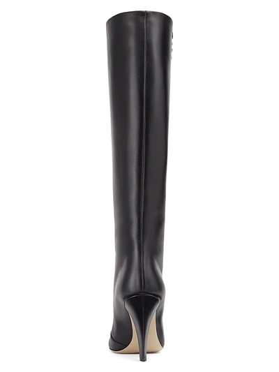 Shop Fendi Show Leather High-heel Boots In Black