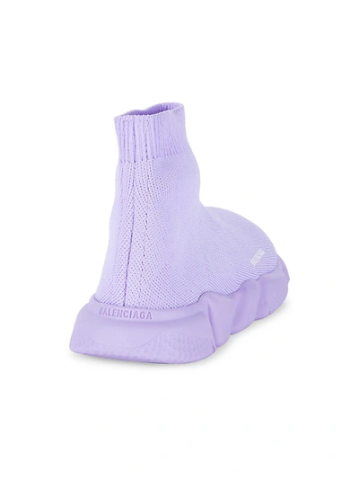 Shop Balenciaga Little Girl's & Girl's Speed Lt Sock Sneakers In Lilla