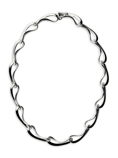 Shop Georg Jensen Women's Sterling Silver Link Necklace