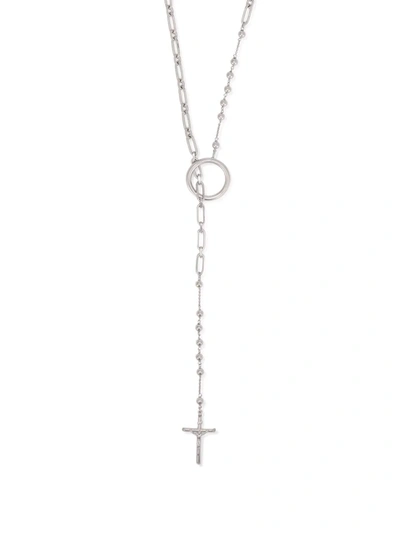 Shop Dolce & Gabbana Beaded Rosary Necklace In Silber