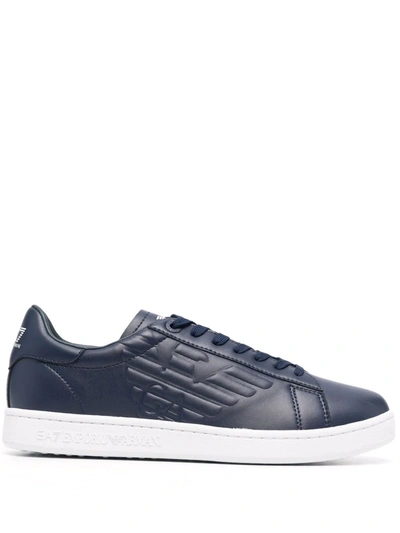 Shop Ea7 Low-top Sneakers In Blau