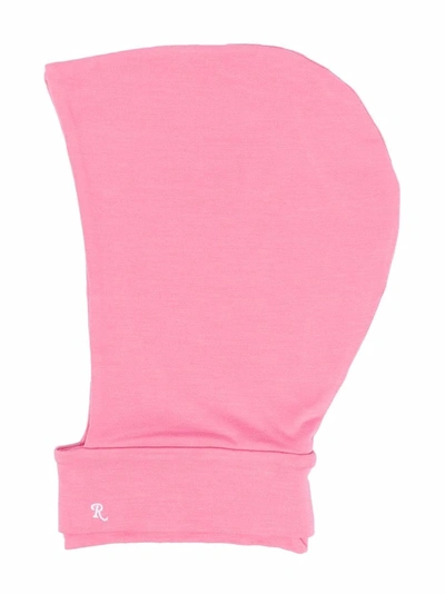 Raf Simons Pink Hoodie Neckpiece Beanie In Rosa