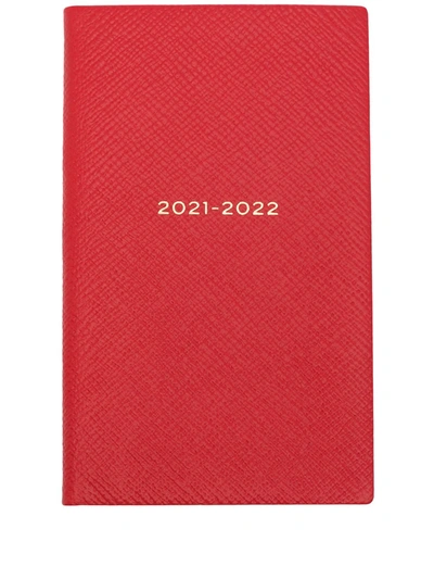 Shop Smythson Panama 2021/22 Mid-year Diary In Red