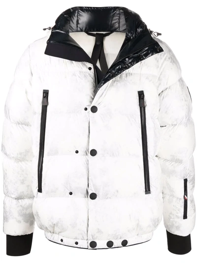 Shop Moncler Logo-patch Padded Jacket In White