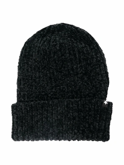 Shop Molo Rib-knit Beanie Hat In Black
