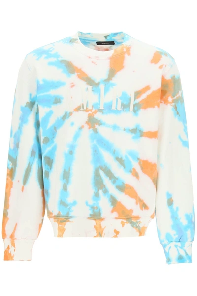 Shop Amiri Tie Dye Core Logo Sweatshirt In Mixed Colours