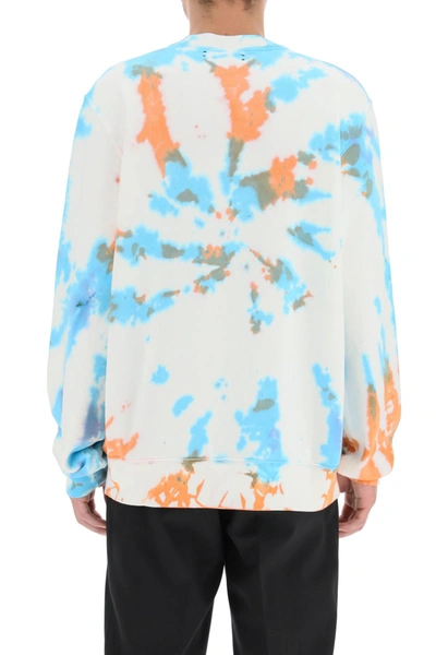 Shop Amiri Tie Dye Core Logo Sweatshirt In Mixed Colours