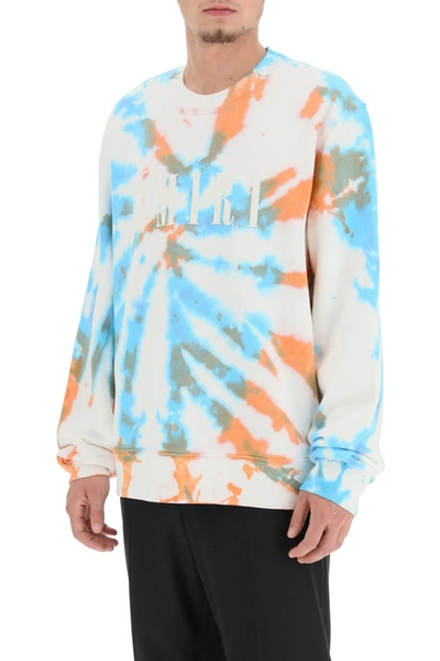 Shop Amiri Tie Dye Core Logo Sweatshirt In Mixed Colours