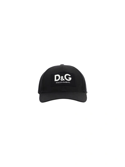 Shop Dolce & Gabbana Baseball Hat In Nero