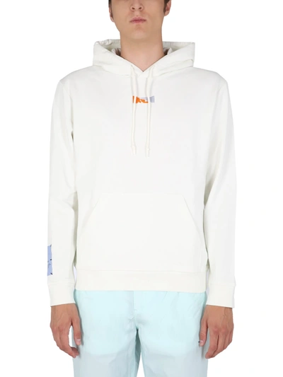 Shop Mcq By Alexander Mcqueen Sweatshirt With Embroidered Logo In Bianco