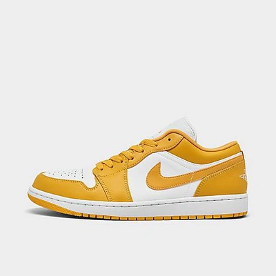 Shop Nike Jordan Air 1 Low Casual Shoes In White/pollen