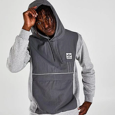 Adidas Originals Adidas Men's Originals Id96 Hoodie In Dark Grey/light Grey  | ModeSens