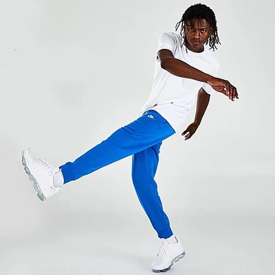 Shop Nike Sportswear Club Fleece Jogger Pants In Signal Blue/signal Blue/white