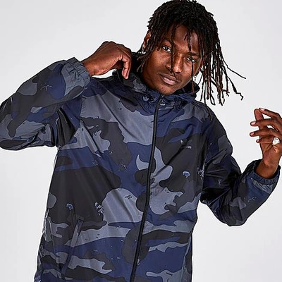 Adidas Originals Adidas Men's Originals Camo Graphic Windbreaker Jacket In  Night Navy | ModeSens