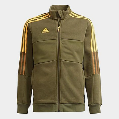 Shop Adidas Originals Adidas Kids' Tiro Winterized Soccer Jacket In Focus Olive