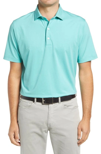 Shop Johnnie-o Birdie Classic Fit Performance Polo In Seaglass