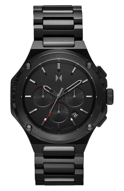 Shop Mvmt Watches  Raptor Chronograph Bracelet Watch, 46mm In Black