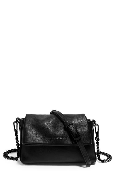 Shop Aimee Kestenberg Nordy Leather Mini Crossbody Bag In Black W Shiny Black