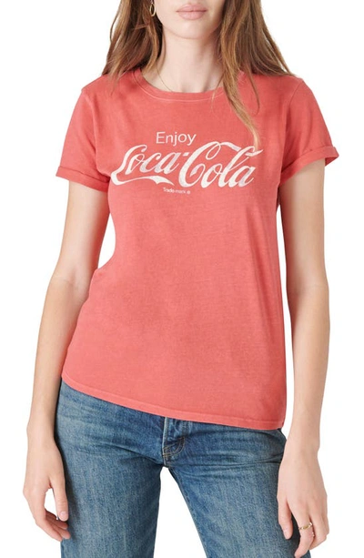 Shop Lucky Brand Coca-cola® Graphic Tee In Ribbon Red