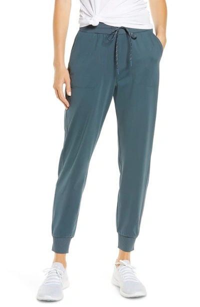 Shop Zella Live In Pocket Joggers In Blue Slate