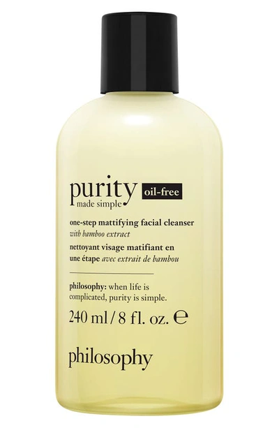 Shop Philosophy Purity Made Simple Oil-free One-step Mattifying Facial Cleanser, 8 oz
