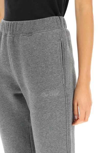 Shop 's Max Mara Logo Embroidery Joggers In Grey