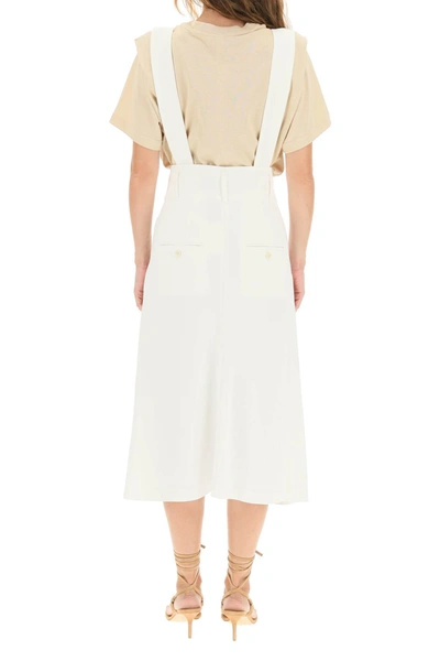 Shop Isabel Marant Laraya Skirt With Braces In White